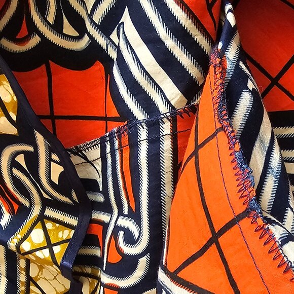 Unique Elegant Handmade African Print Fishtail Maxi Skirt, S (please, read) - Picture 7 of 8